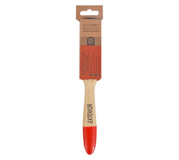Smith and Co Exterior Paint Brush - Red (25mm)