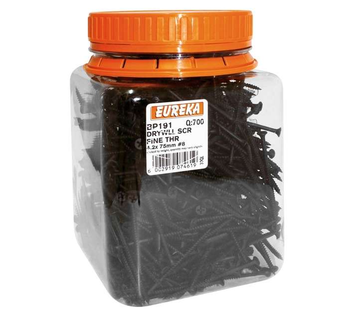 Eureka 700 x Fine Drywall Screws (4.2 x 75mm)