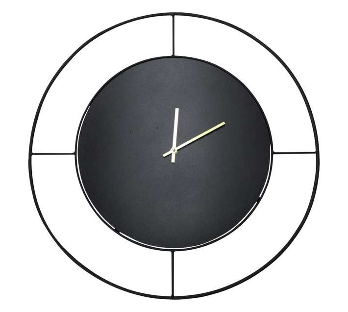 Design House Athens Clock - Black (500mm)