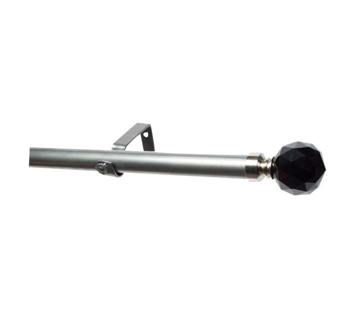 Design House 28PSC15MB Single 28mm Crystal Pole Set - Black (1500mm)