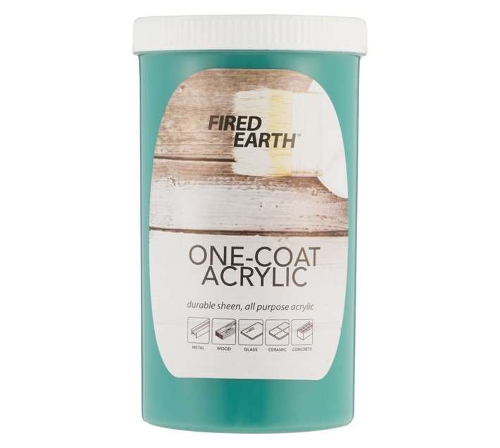 Fired Earth One Coat Paint - Dark Green (1L)