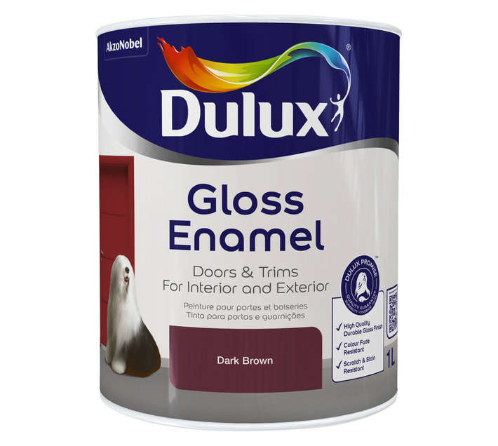 Dulux Gloss Enamel - Dark Brown (1L)