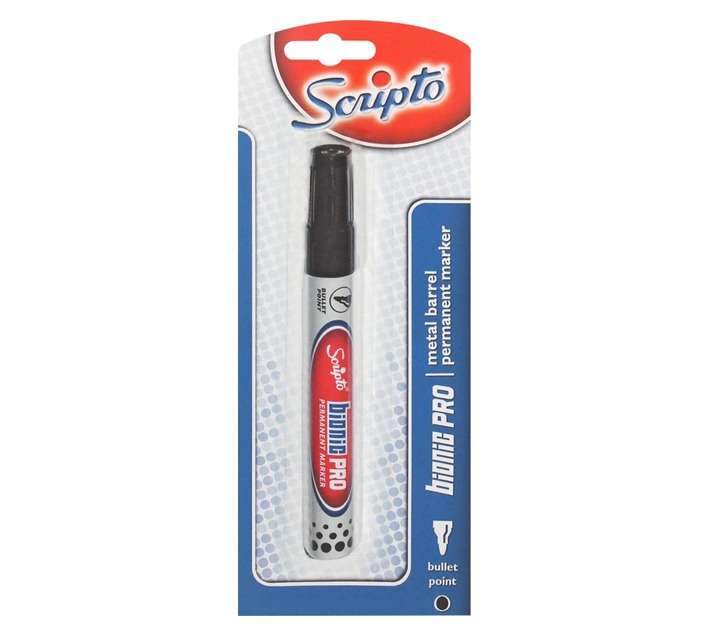 Scripto Bionic Pro Permament Marker - Black