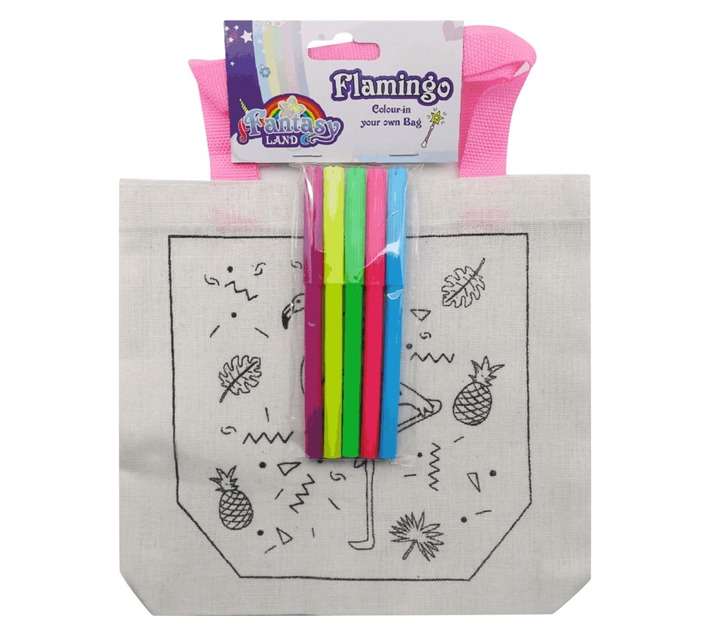 Crazy Crafts Flamingo Colour in Your Own Bag