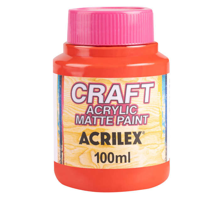 Crazy Crafts Matte Paint - Bright Red (100ml)