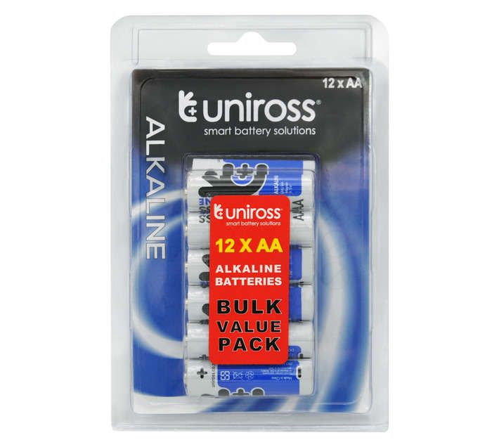 Uniross 12 x AA Alkaline Batteries