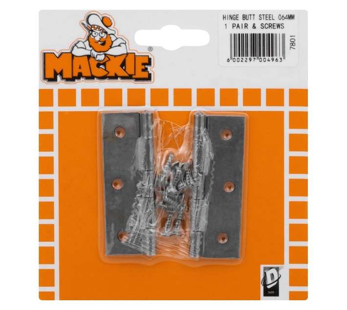 Mackie Butt Hinge -Steel (64mm)