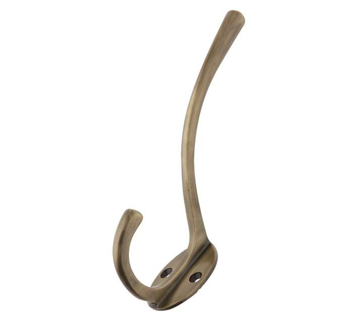 Euro Brass Hat And Coat Hook - Antique Brass