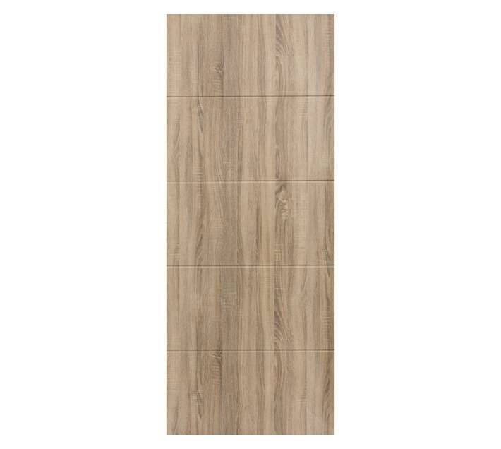 Doortec Paris Laminate 4 Line Deep Groove Door - Oak Brown (813 x 2032 x 40mm)