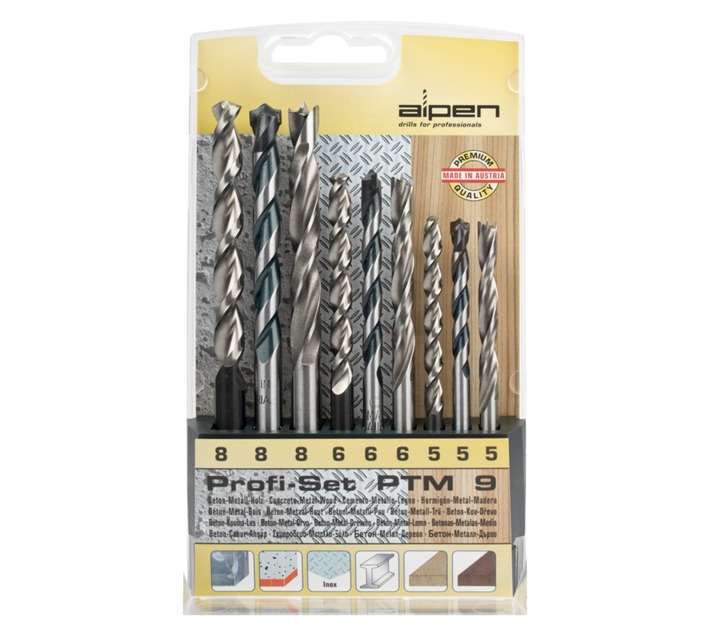 Alpen 9 Piece Drill Bit Set ALP PTM9