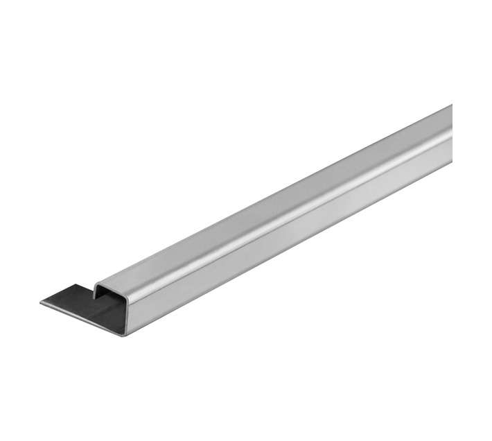 M-Trim Stainless Steel Square Edge Trim - Silver (2500 x 12mm)