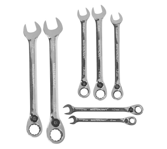 Mastertcraft MFT12034 7 Piece Ratchet Wrench Set