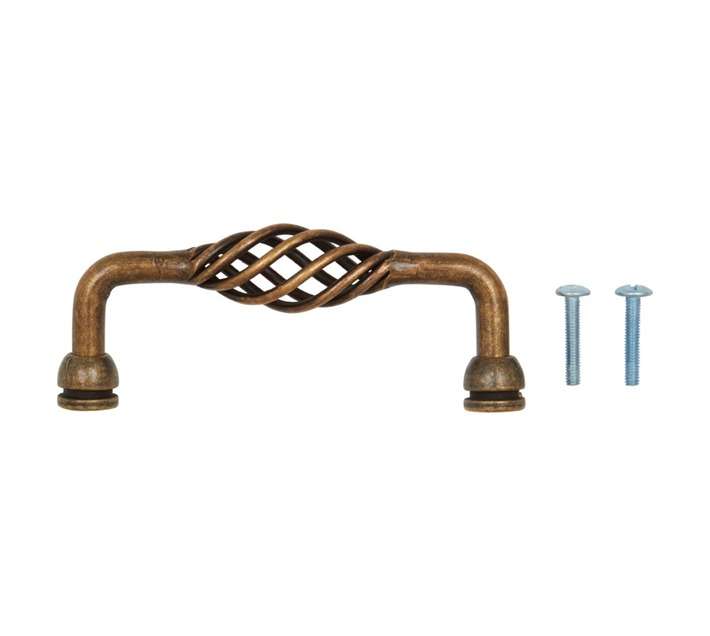 Home and Kitchen 68860 Nest Handle - Antique Brass (96mm)