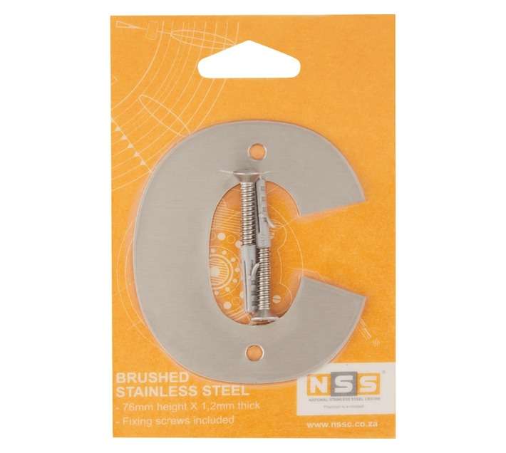 NSS Letter C - Silver (76 x 1.2mm)