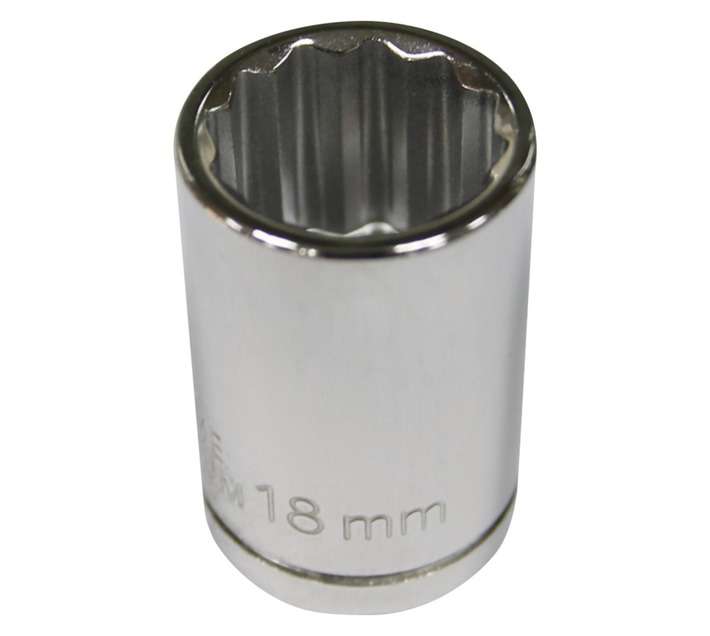 Mastercraft Â½" Drive 12 Point Socket (18mm)