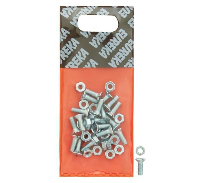 Eureka 4 x 12mm Machine Countersunk Screw and Nut (20 Pack)