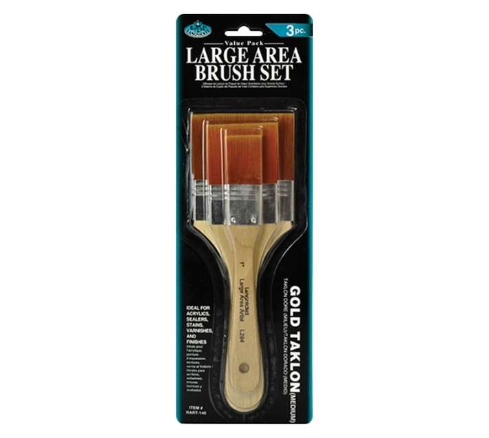 Royal and Langnickel 3 Piece Flat Brush Set