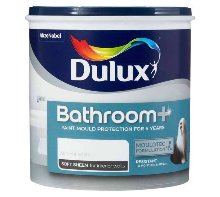 Dulux Bathroom+ Soft Sheen - White (1L)