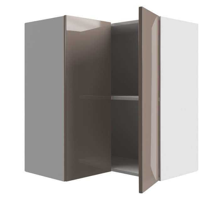 Home and Kitchen Gloss Top Corner Cabinet Unit - Congo (600 x 300 x 720mm)