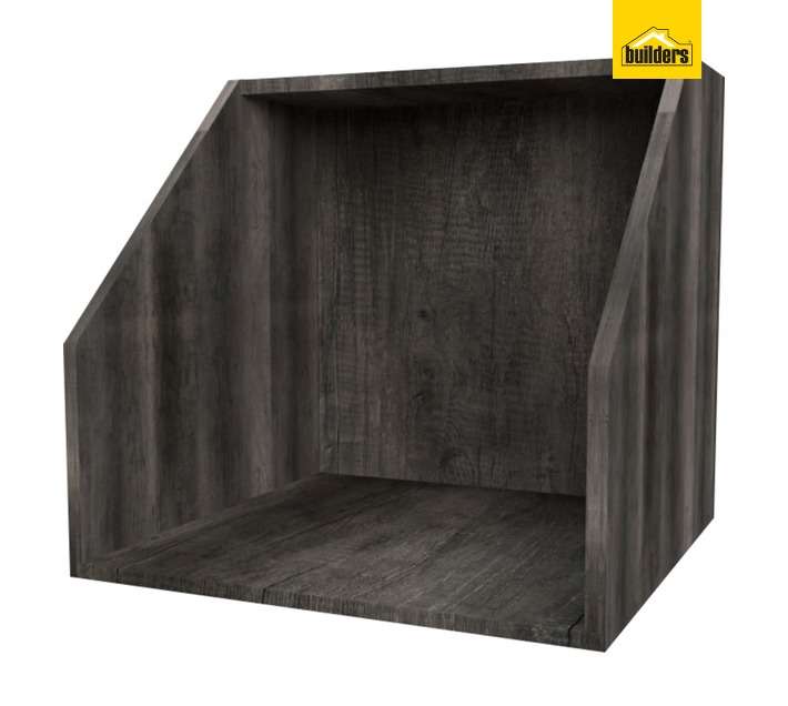 Home and Kitchen Wrap Microwave Cabinet - Monument Oak