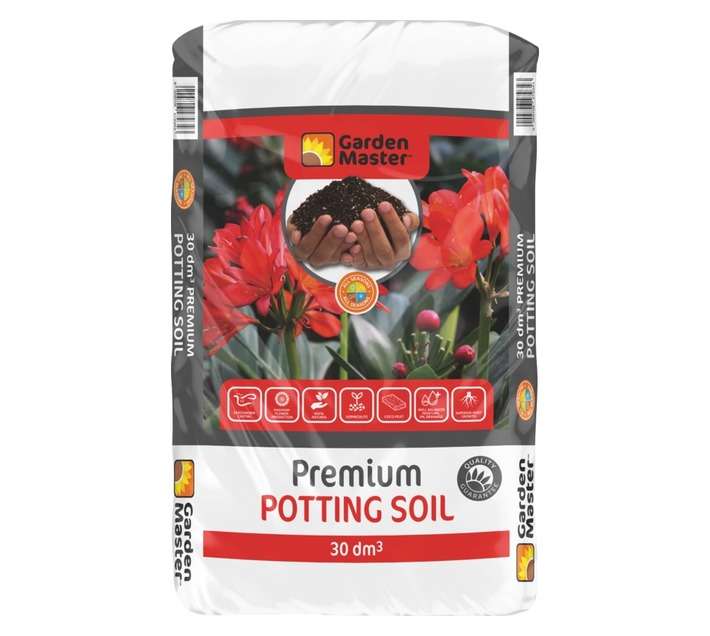 Garden Master Premium Potting Soil - Red/Black/White 30 dm3