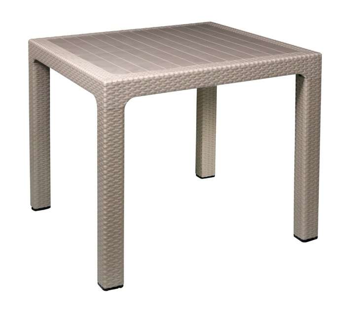 Gold Sun 1110/TA Protea Rattan Square Table - Taupe (850 x 850mm)