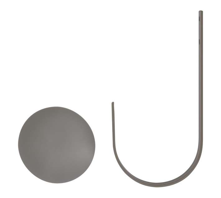 Design House N34TBG Designer Tieback - Grey (32 x 18 x 5mm)