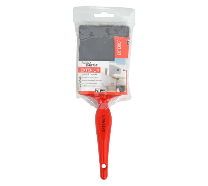Fired Earth Exterior Paint Brush - Red (75mm)