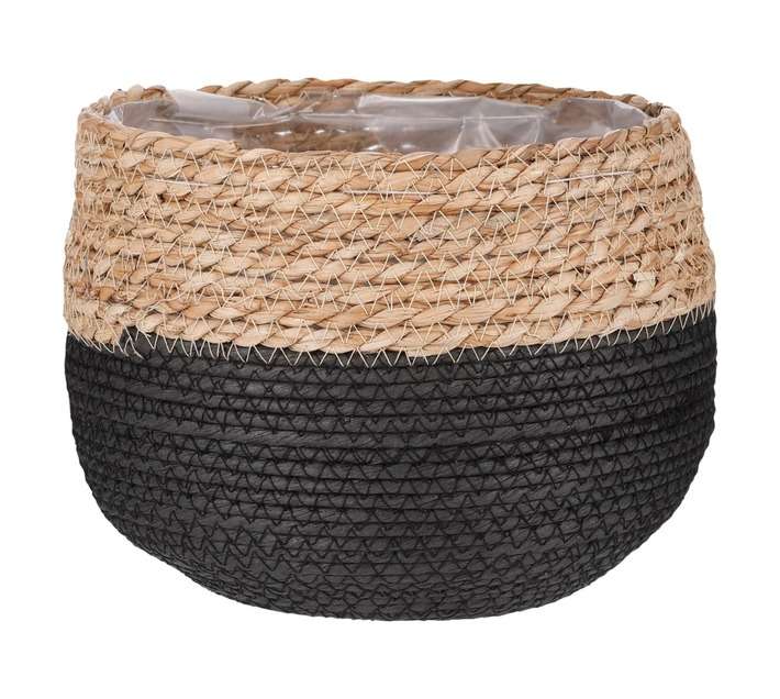 FDB Jorck Planter Basket - Brown/Black (220 x 190mm)