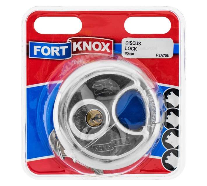 Fort Knox P2A70U Discus Moon Padlock (80 x 25 x 80mm)