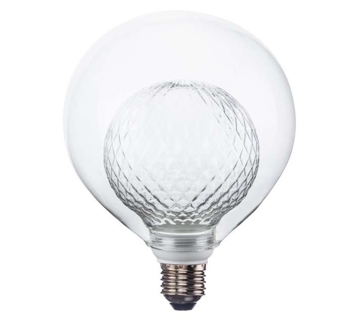 Design House Double Crystal Globe - Clear