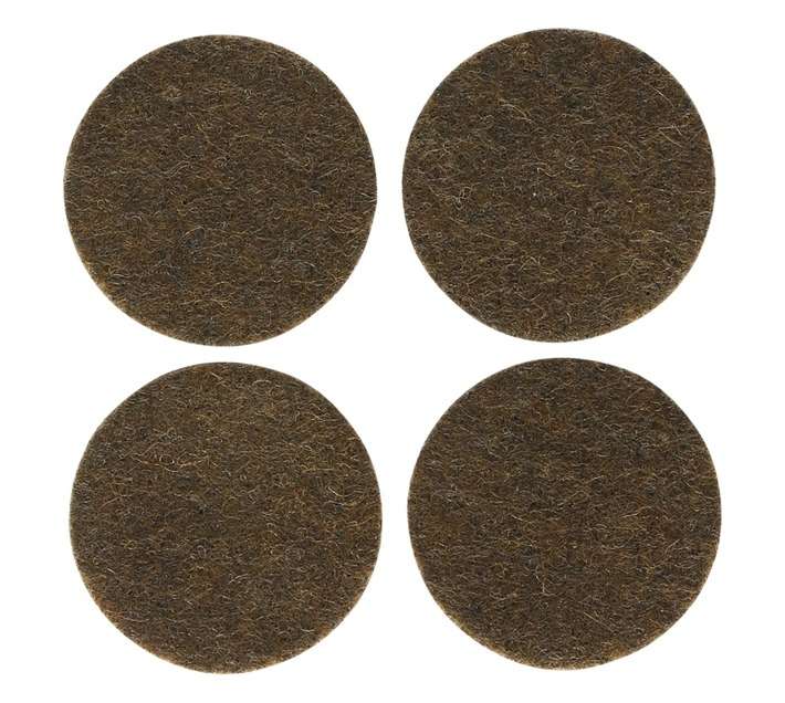 Safe Top Adhesive Felt Pads Round - Brown (35mm x 4 Pads)