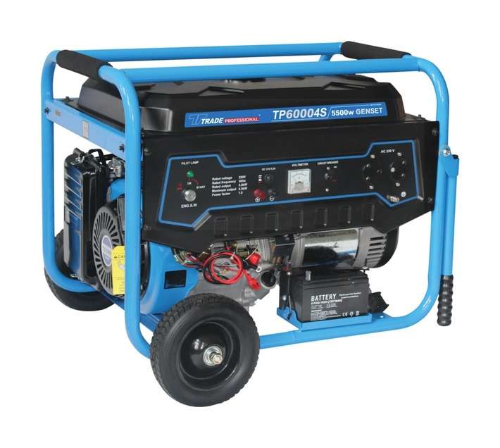 Trade Professional Petrol Generator 5500W Blue