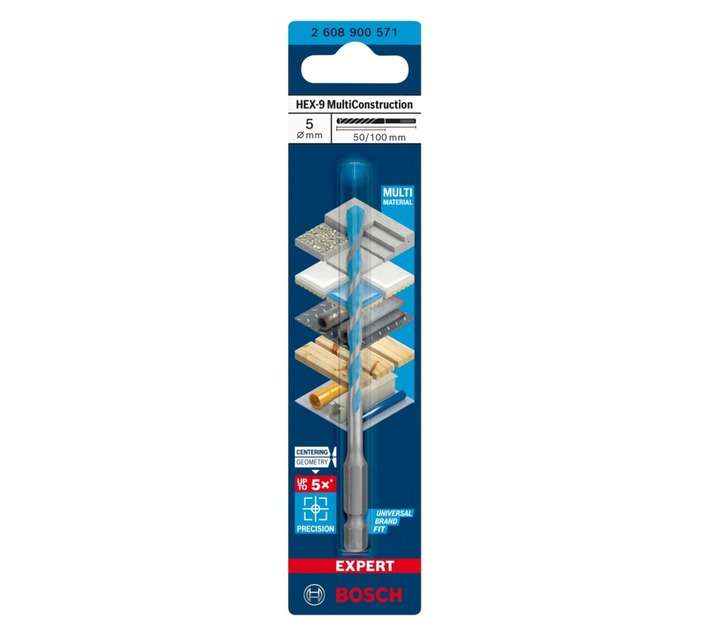 Bosch Multi-Purpose Construction Drill Bit (100 x 5mm)