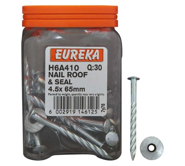 Eureka 50 x Roof and Seal Nails (4.5 x 65mm)