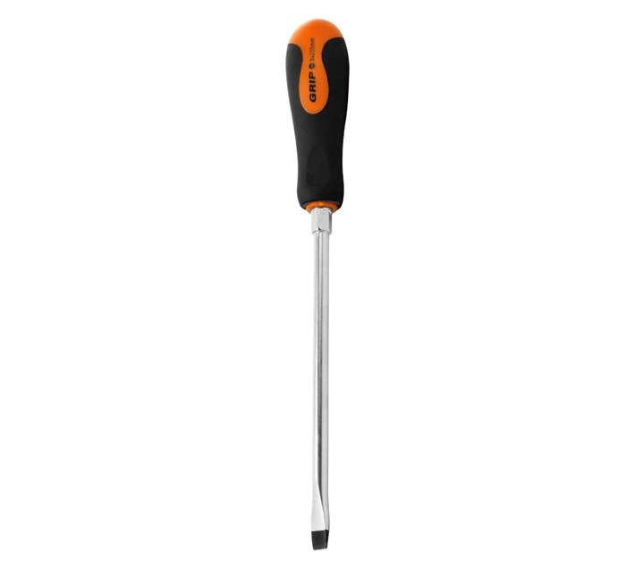Grip 9mm x 200mm Flat Point Professional Screwdriver