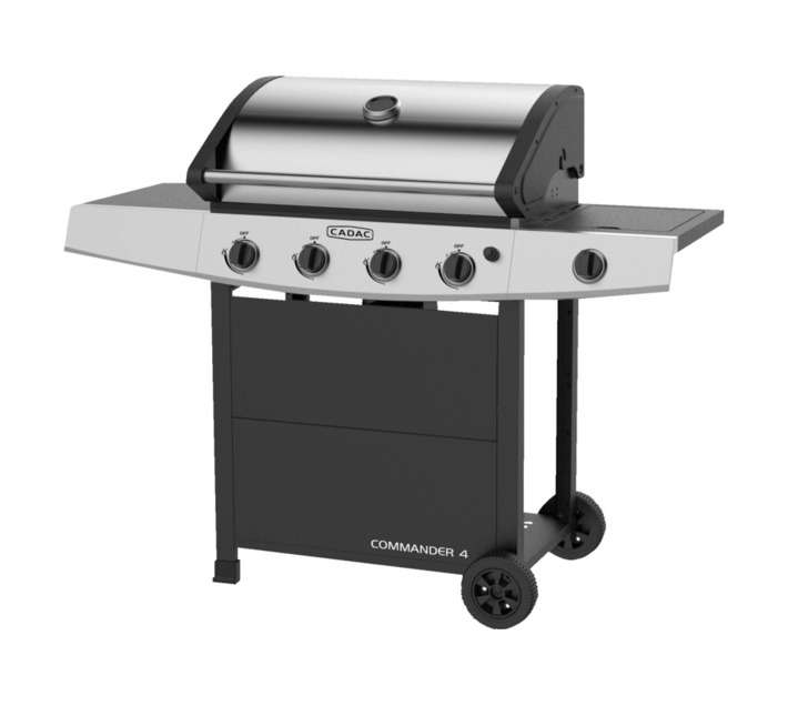 Cadac 1195-43-01-ZA Commander 4 Gas Braai - Silver/Black