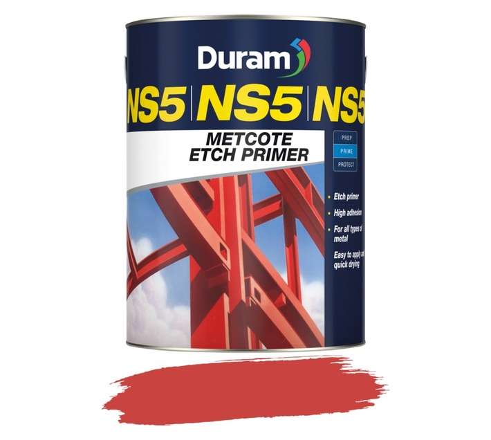 Duram NS5 Metcote Etch Primer - Red (5L)