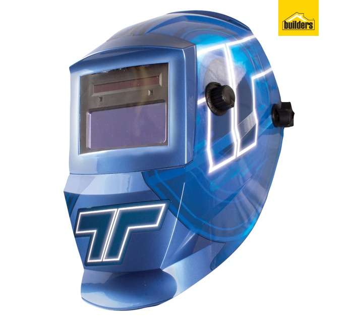 Tradeweld EWHEL0021 Auto Dark Fully Adjustable Welding Helmet - Blue