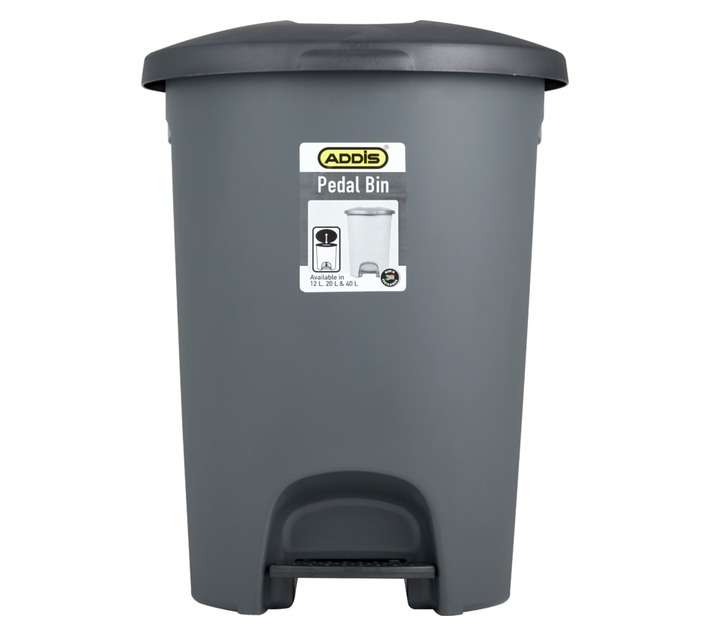 Addis Pedal Bin - Dark Grey (20L)