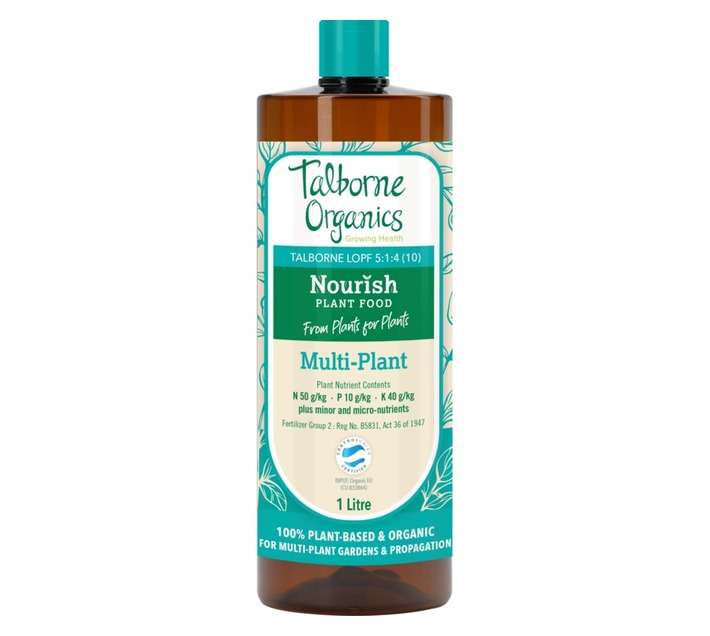 Talborne Organics 5:1:4 (10) Nourish Liquid Plant Food (1L)