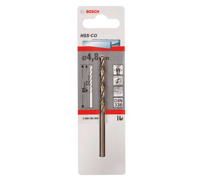 Bosch HSS 4.8 x 52 x 86mm Drill Bit