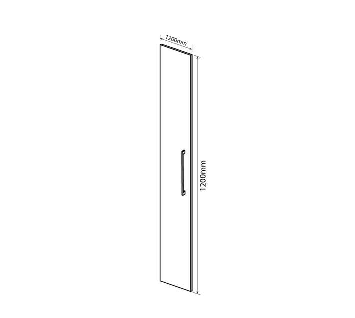 Lusso Mix and Match 1 Door Tall Boy Drawer - Matt Biscuit