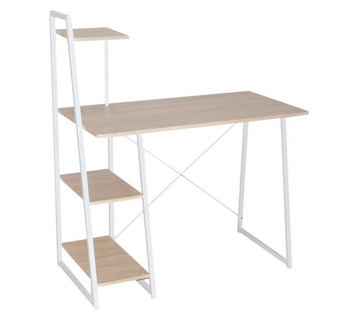 Linx Texas Work Desk - Oak/White (1020 x 500 x 1170mm)