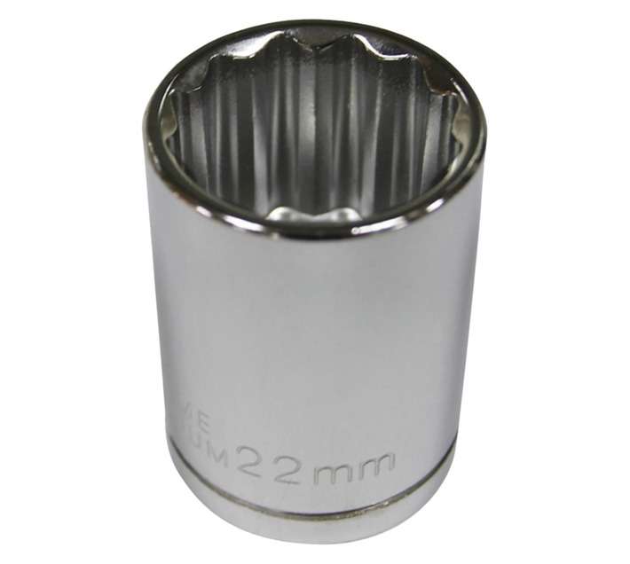 Mastercraft Â½" Drive 12 Point Socket (22mm)