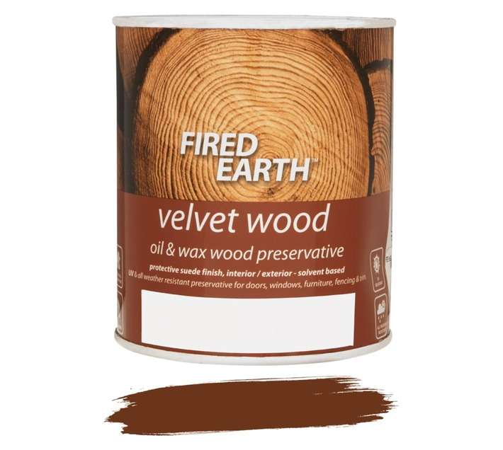 Fired Earth Velvet Wood Suede Preservative - Ruba (1L)