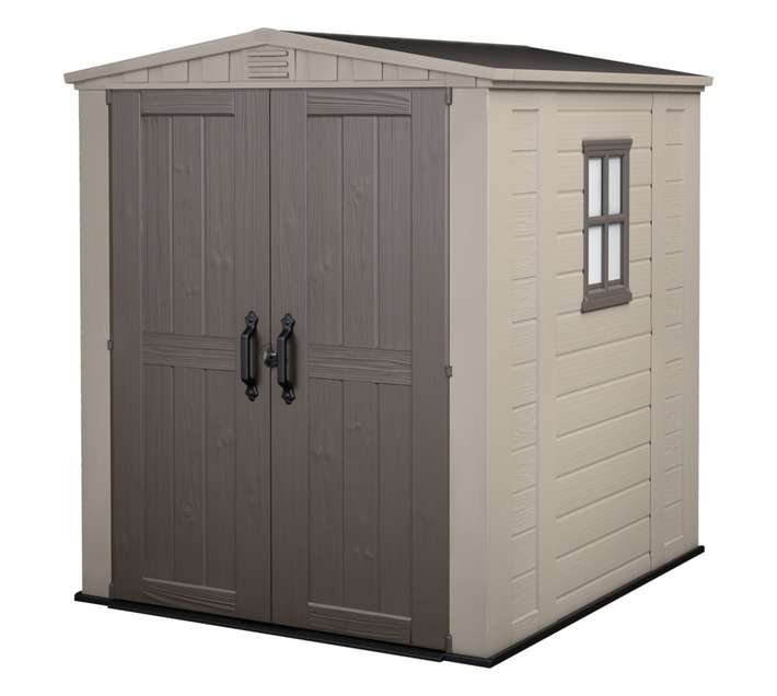 Keter Factor Shed - Cream/Brown (1780 x 1955 x 2080mm)
