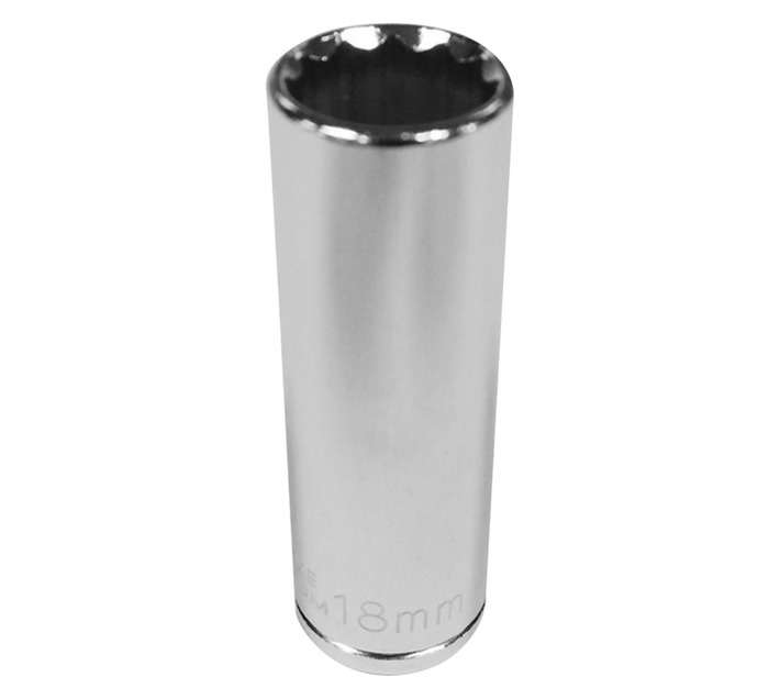 Mastercraft D/Wall Socket 1/2 Inch Dr 12 Pt - Chrome (18mm)