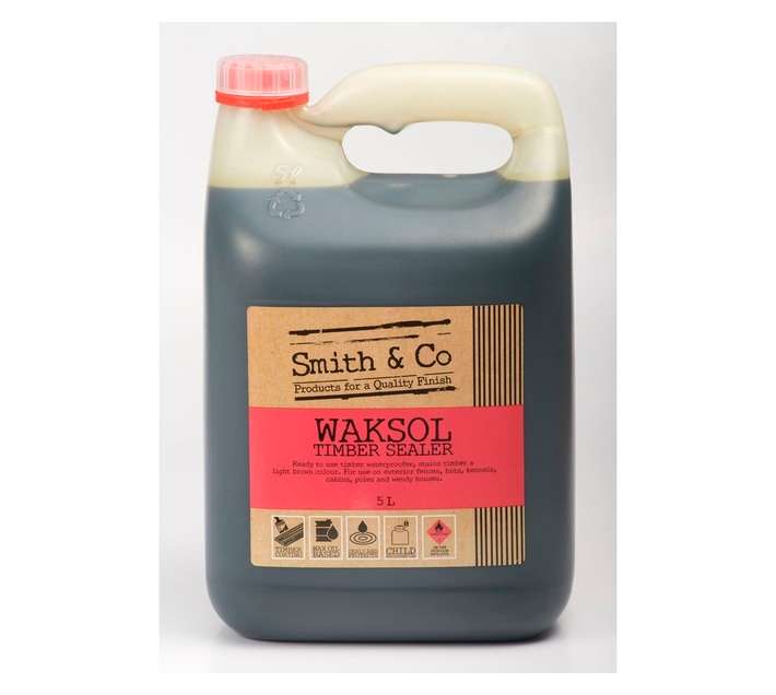 Smith and Co Waksol Timber Sealer - Light Brown (5L)