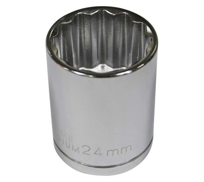 Mastercraft Â½" Drive 12 Point Socket (24mm)